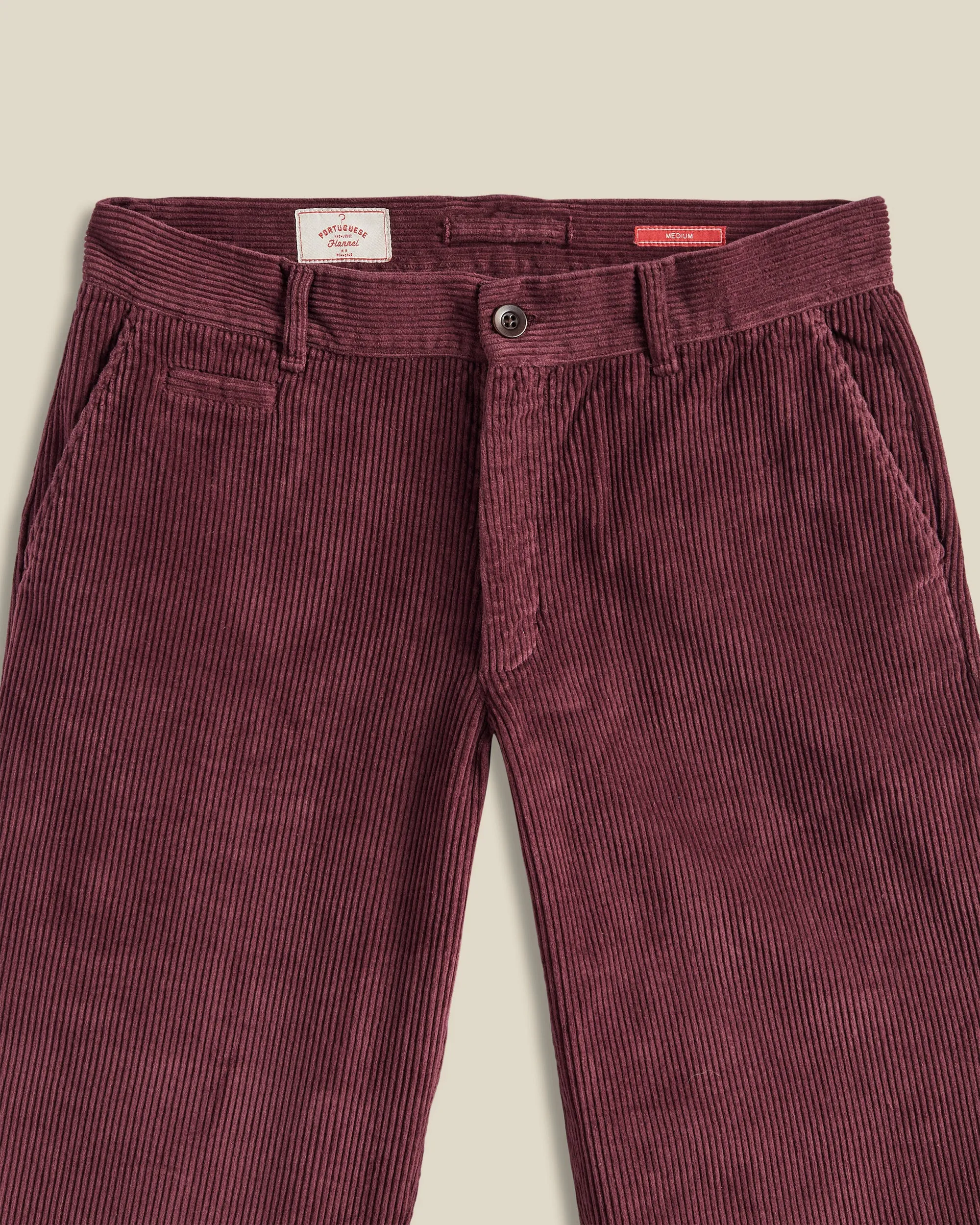 Corduroy Trousers - Bordeaux sold by Portuguese Flannel product image thumbnail 2