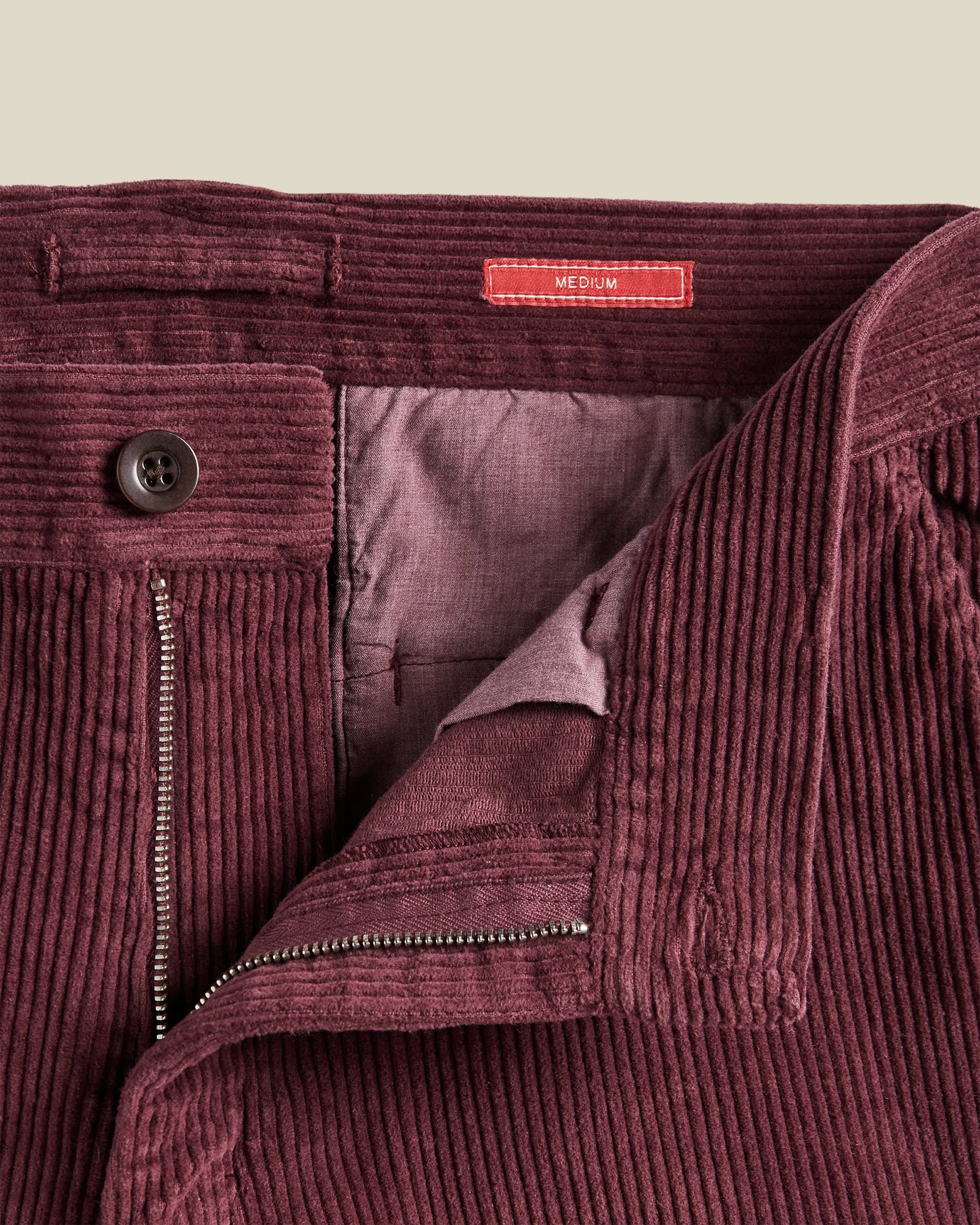Corduroy Trousers - Bordeaux sold by Portuguese Flannel product image thumbnail 3