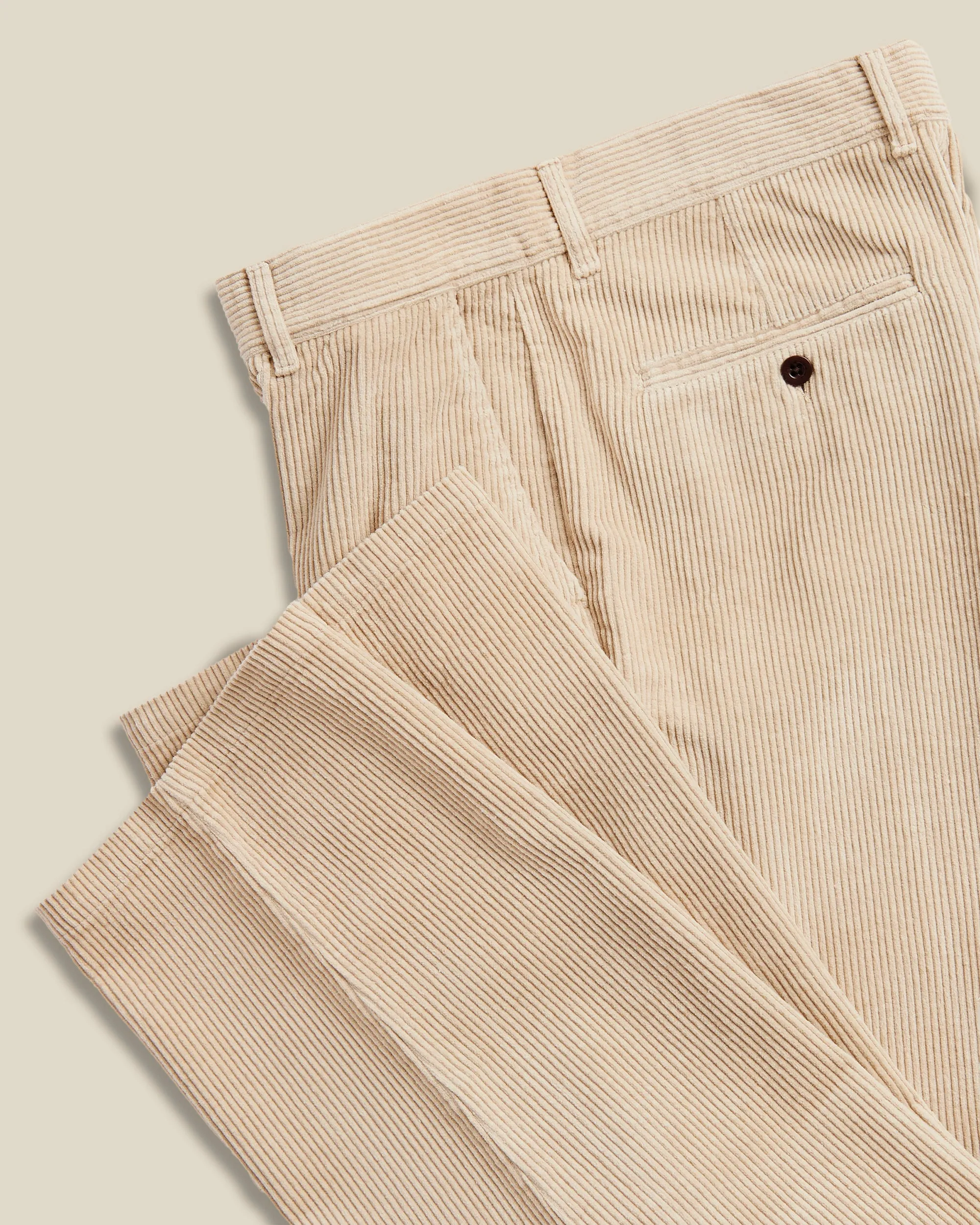 Corduroy Trousers - Beige sold by Portuguese Flannel product image thumbnail 2