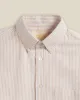 Brushed Oxford Stripe - Salmon sold by Portuguese Flannel