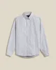 Brushed Oxford Stripe - Blue sold by Portuguese Flannel
