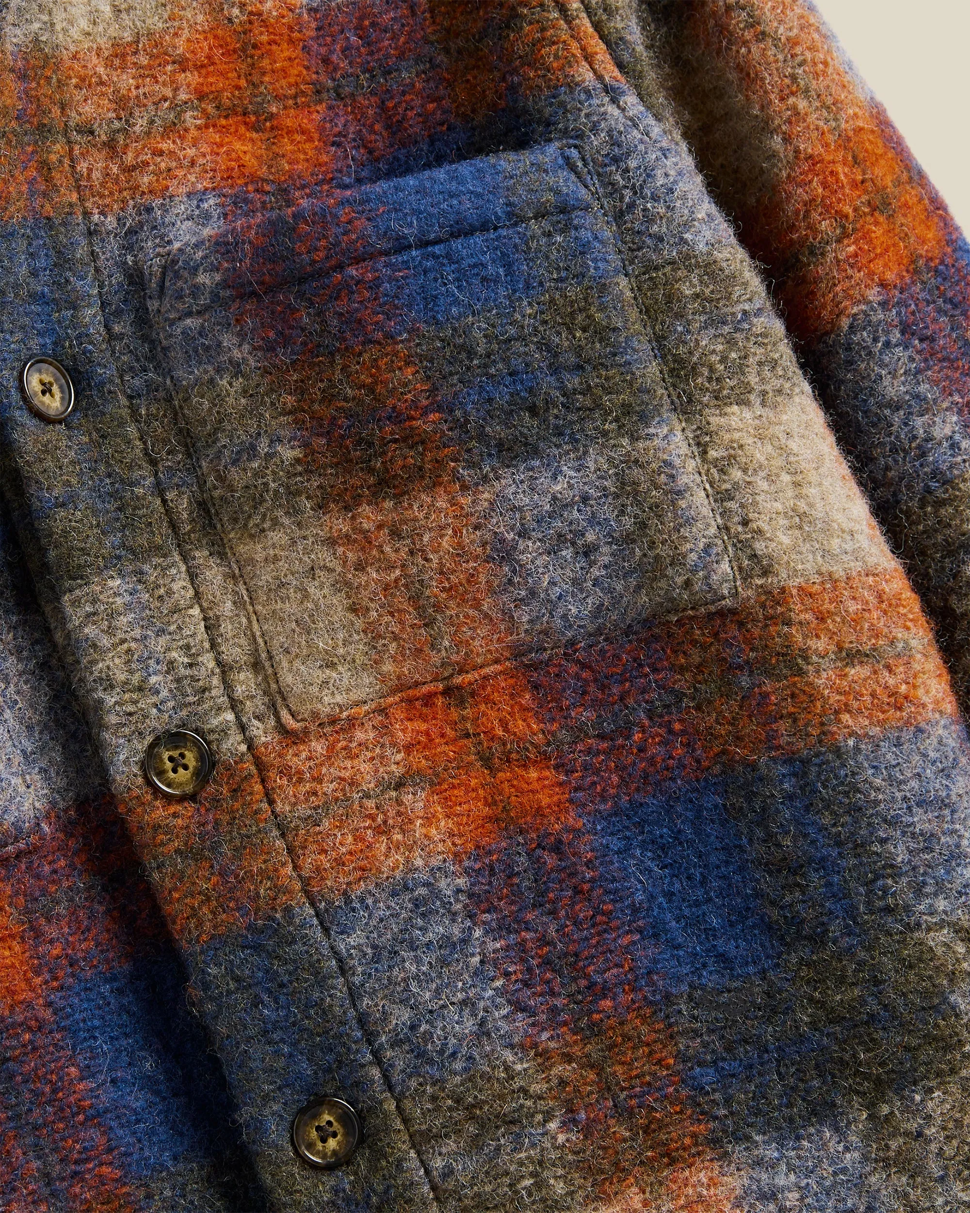 Parker Overshirt - Blue sold by Portuguese Flannel product image thumbnail 3