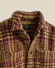 Gales Overshirt - Bordeaux/Mustard sold by Portuguese Flannel