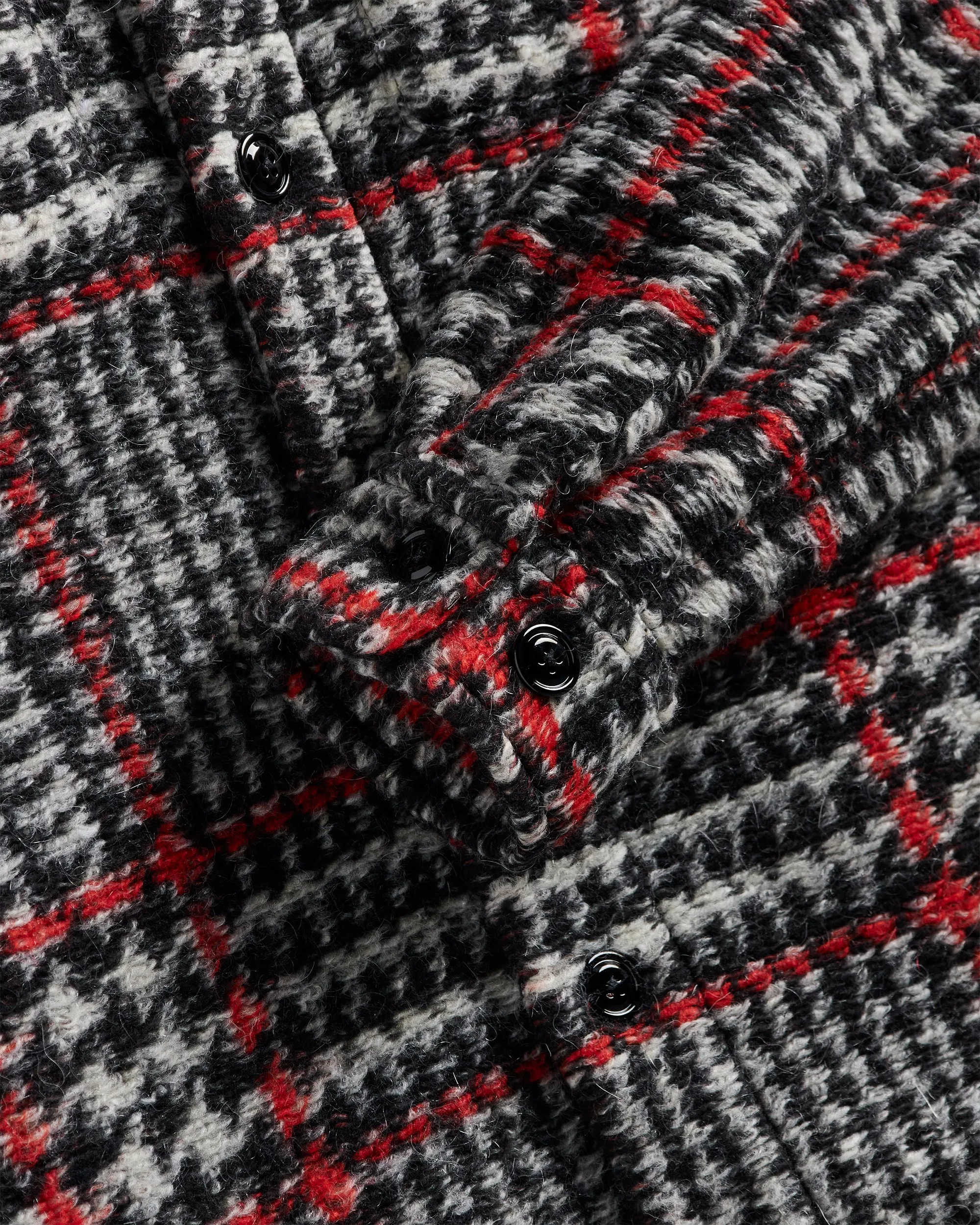Gales Overshirt - Black/Red sold by Portuguese Flannel product image thumbnail 4