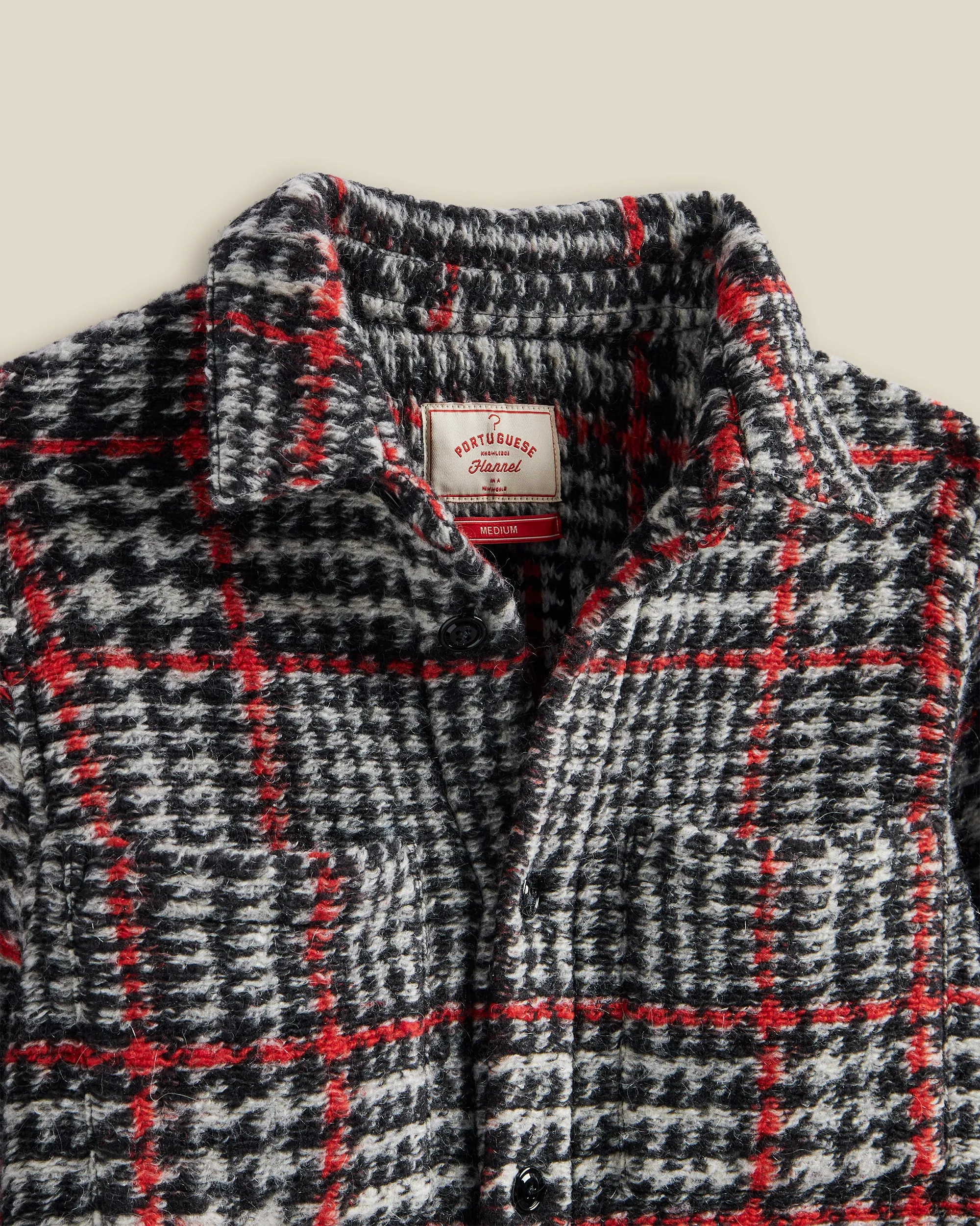 Gales Overshirt - Black/Red sold by Portuguese Flannel product image thumbnail 2