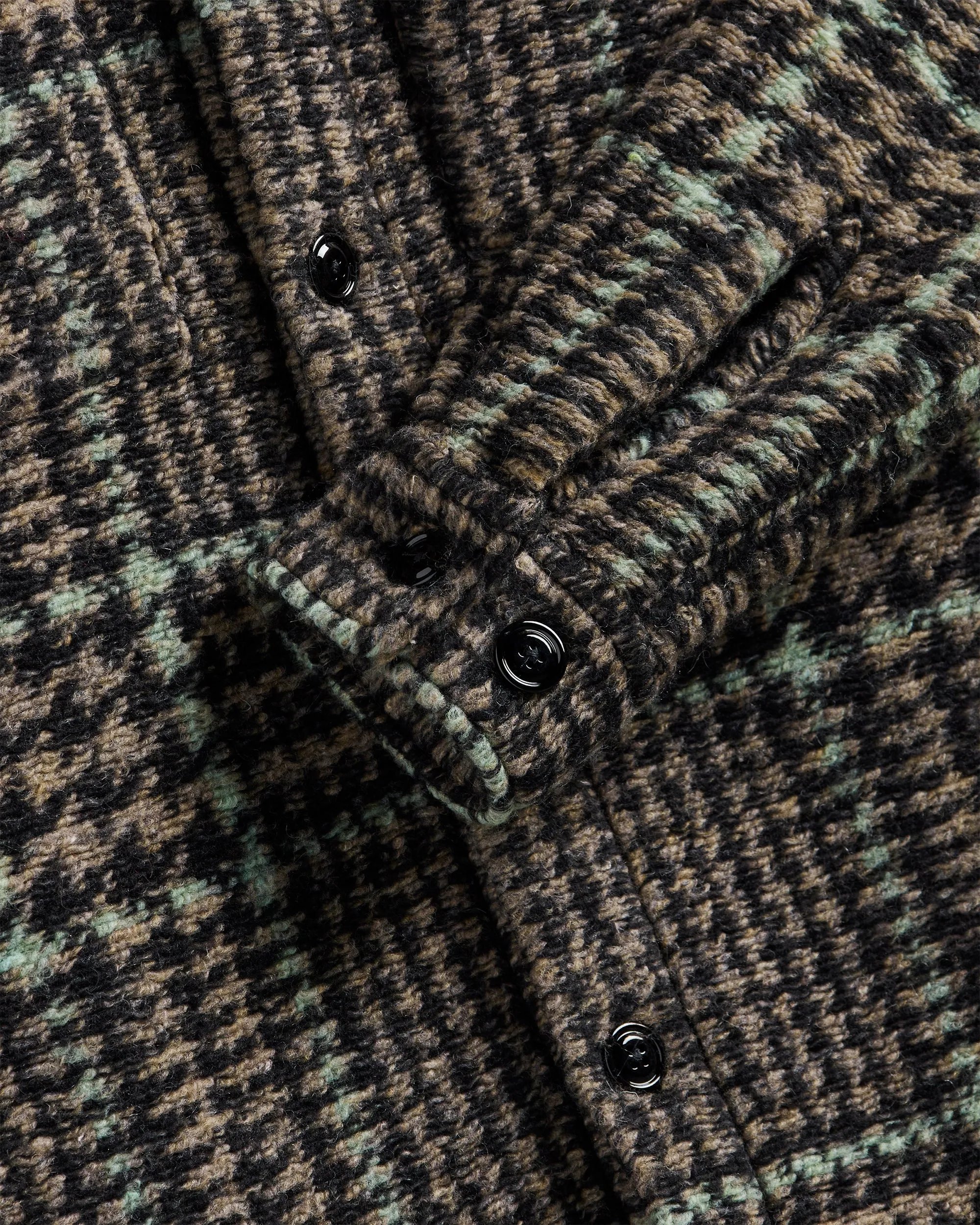 Gales Overshirt - Black/Green sold by Portuguese Flannel product image thumbnail 4