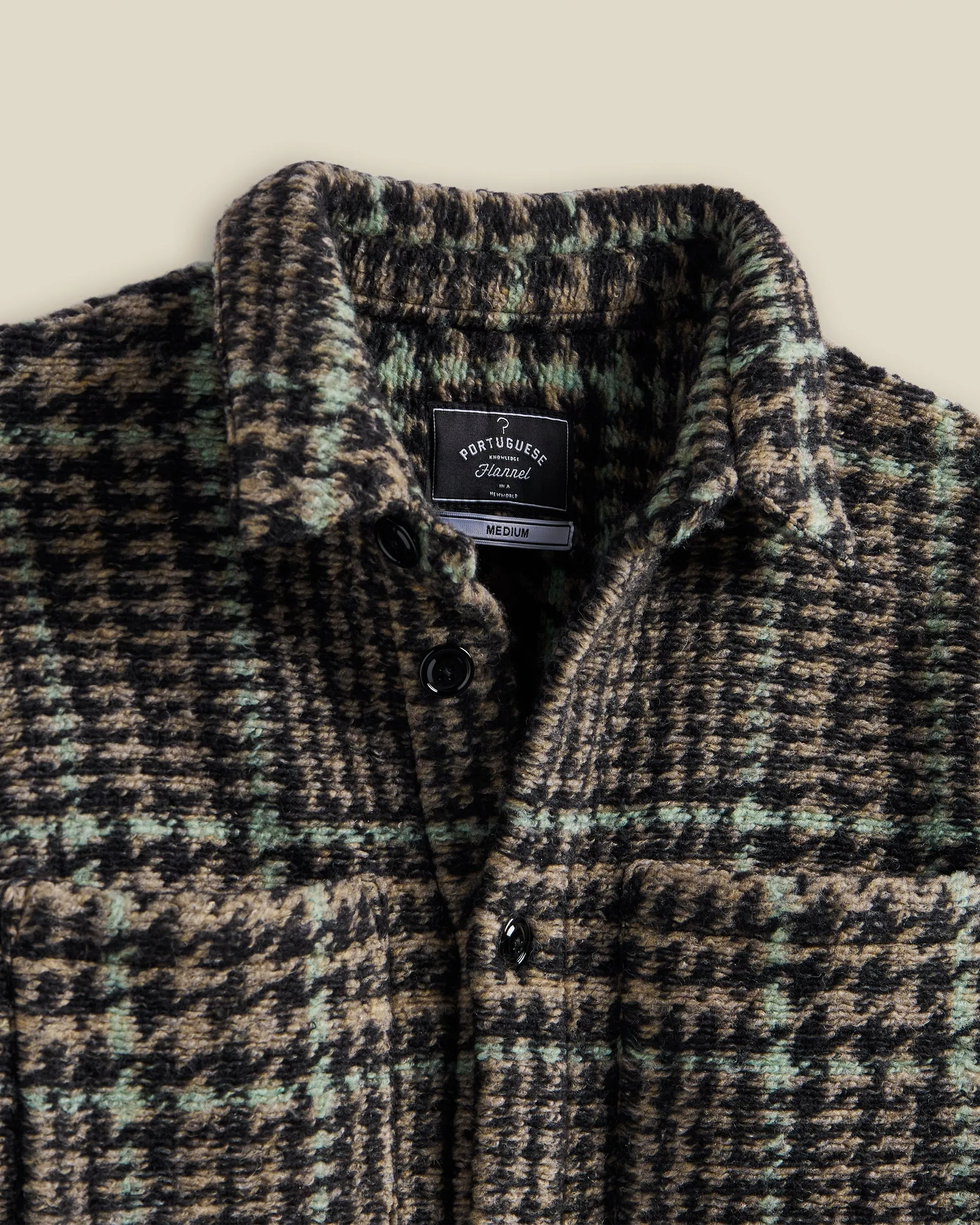Gales Overshirt - Black/Green sold by Portuguese Flannel product image thumbnail 2