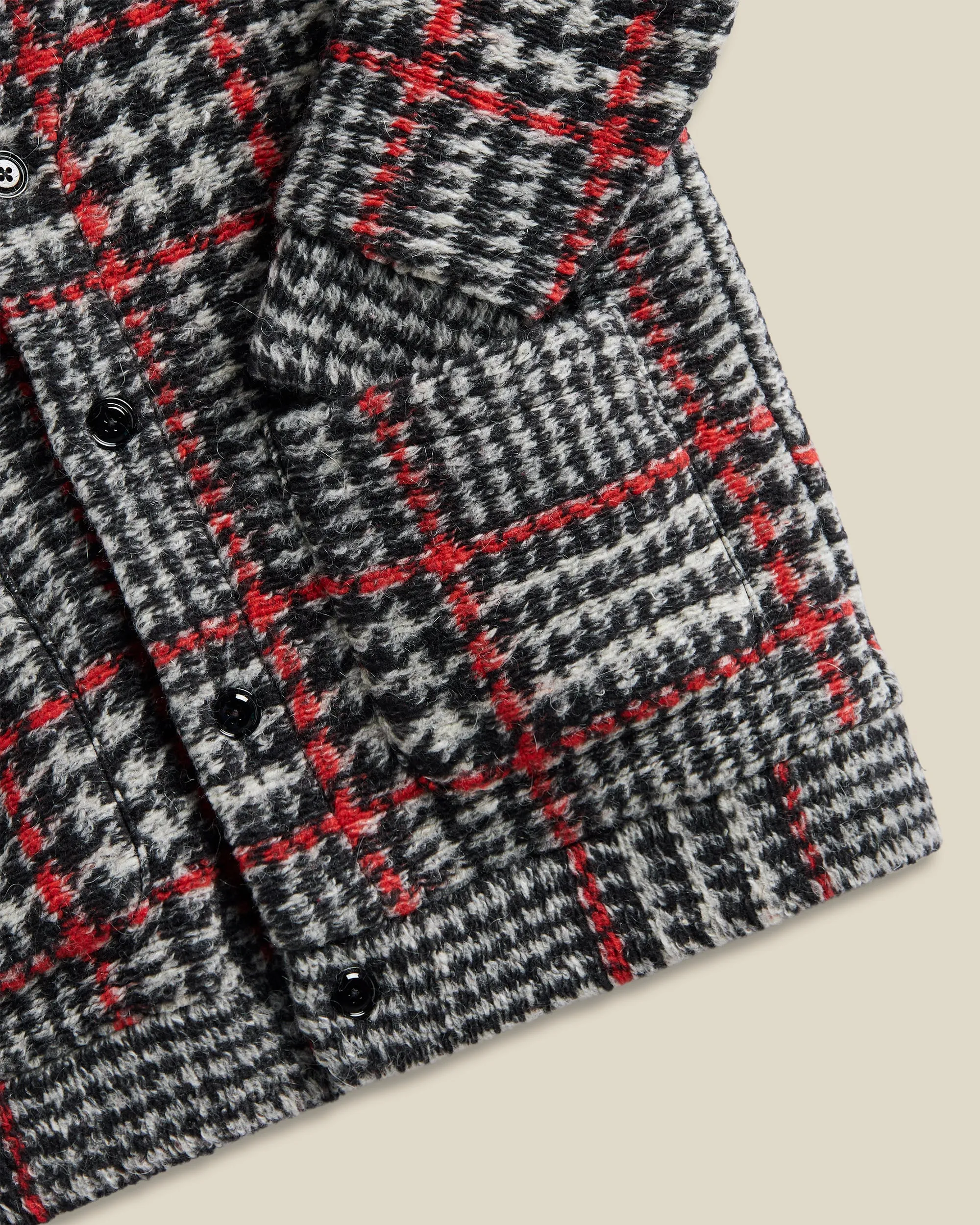 Gales Cardigan - Black/Red sold by Portuguese Flannel product image thumbnail 4