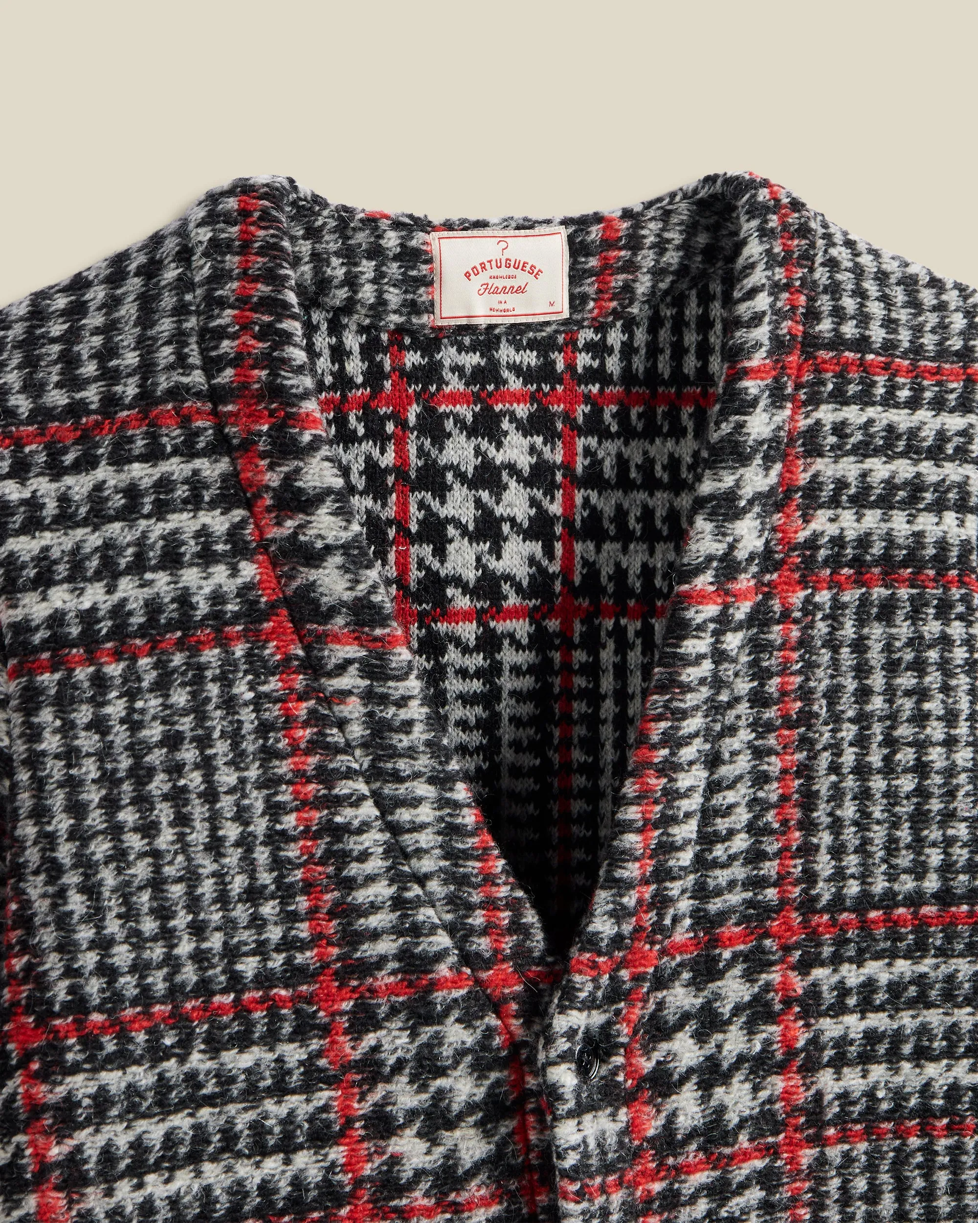 Gales Cardigan - Black/Red sold by Portuguese Flannel product image thumbnail 2