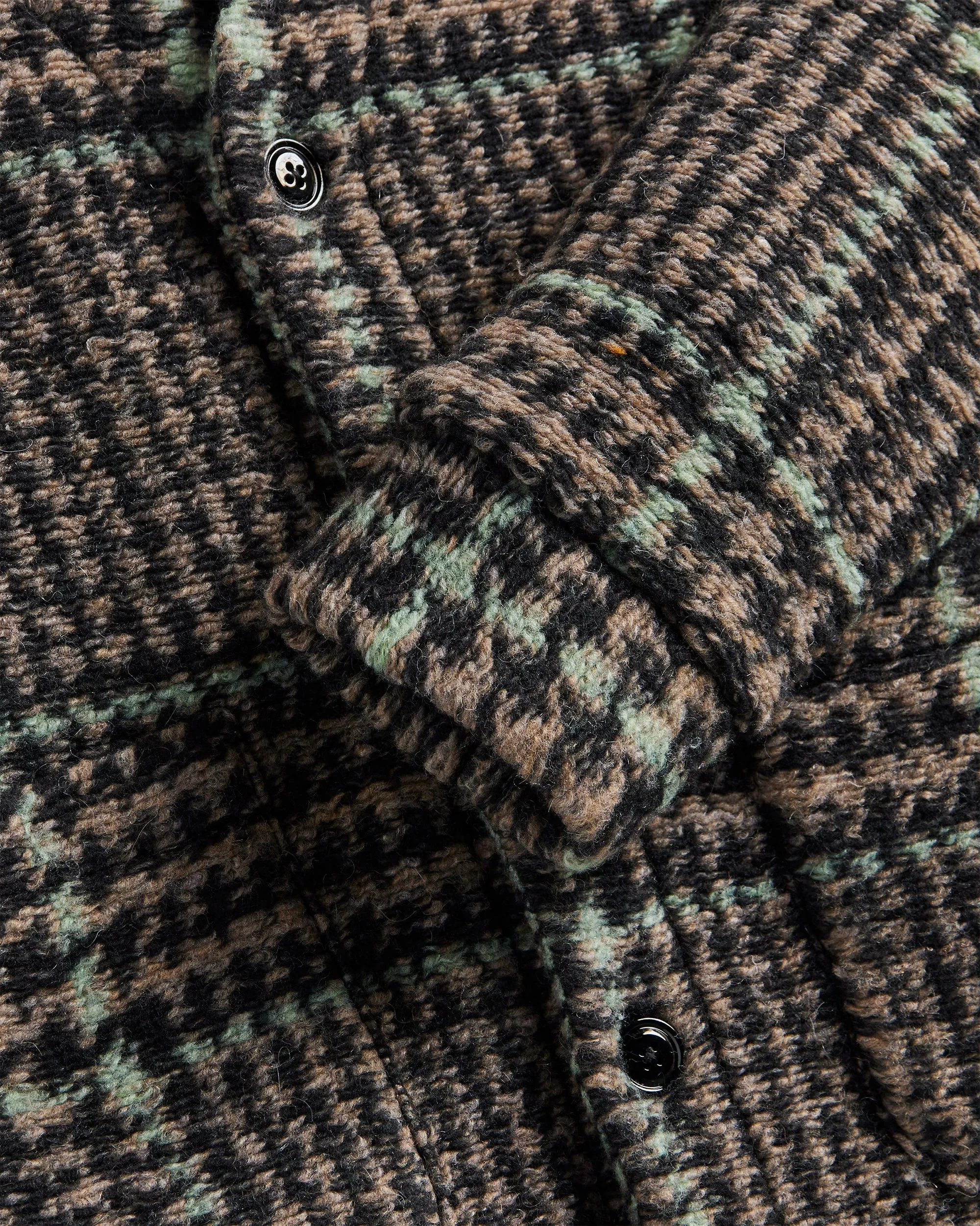Gales Cardigan - Black/Green sold by Portuguese Flannel product image thumbnail 4