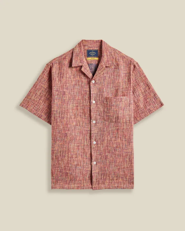 SUMMER BOUCLE SHIRT - GRAPE PRINT sold by Portuguese Flannel