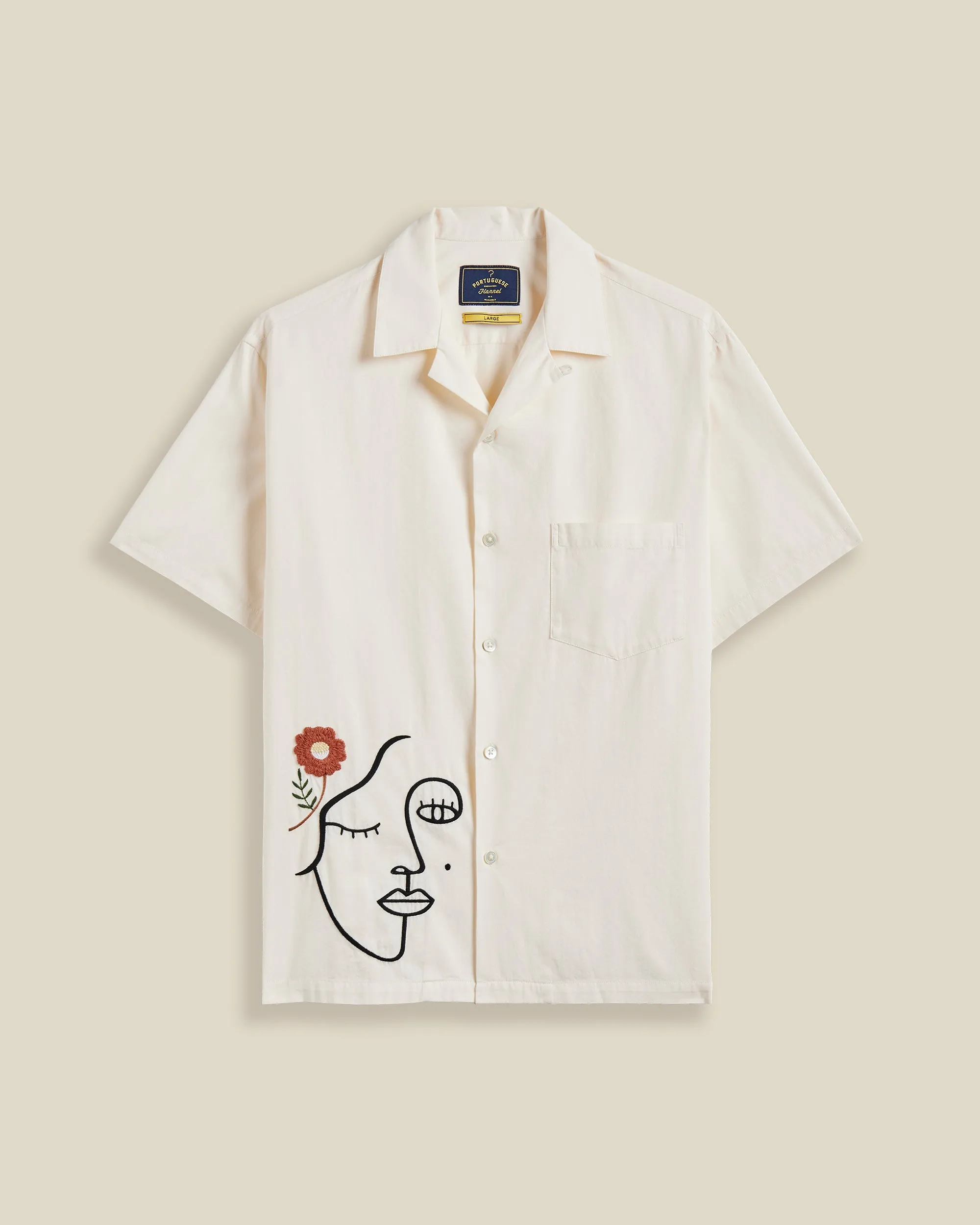 EMBROIDERY FACE sold by Portuguese Flannel