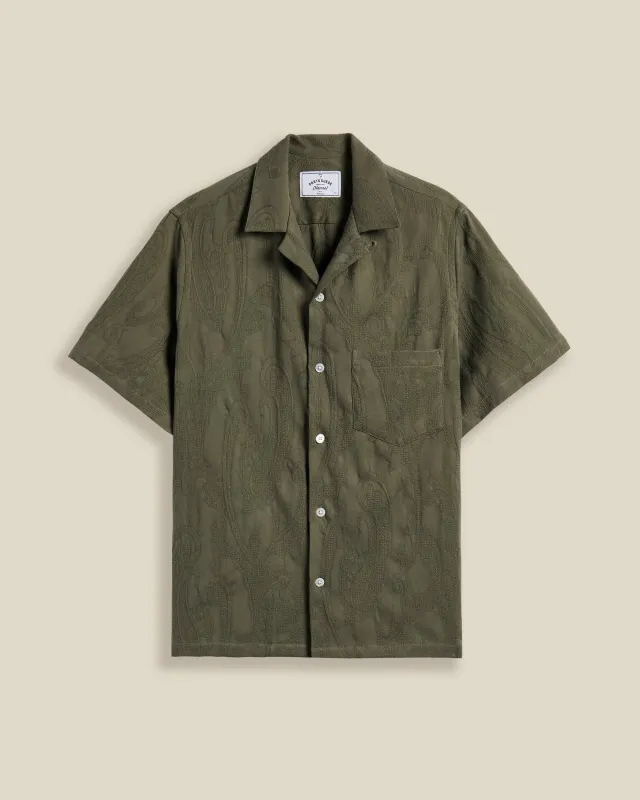 SUMMER PAISLEY - OLIVE sold by Portuguese Flannel