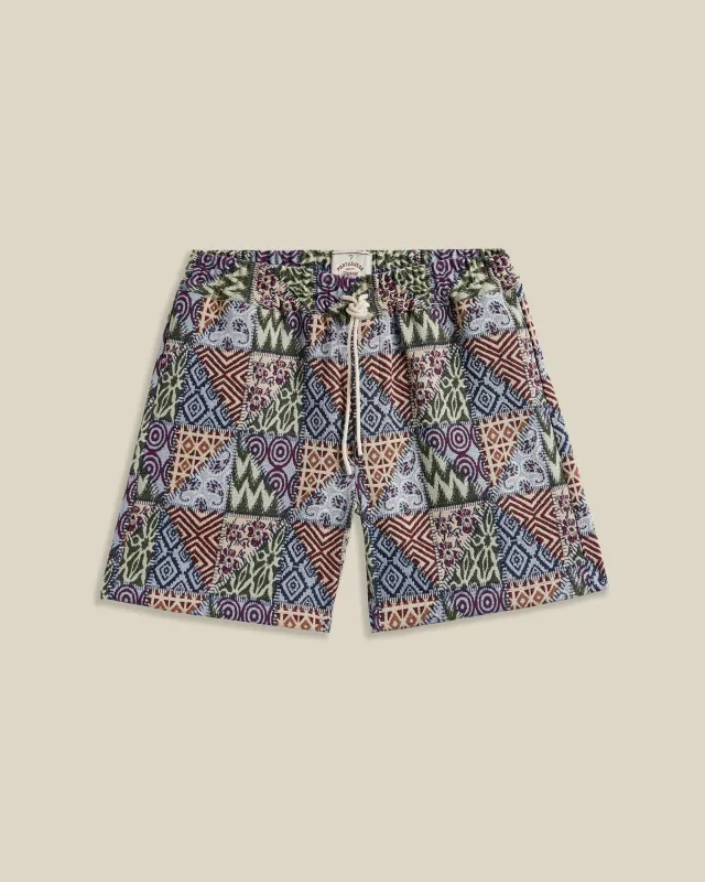 PATCH TAPESTRY SHORTS sold by Portuguese Flannel