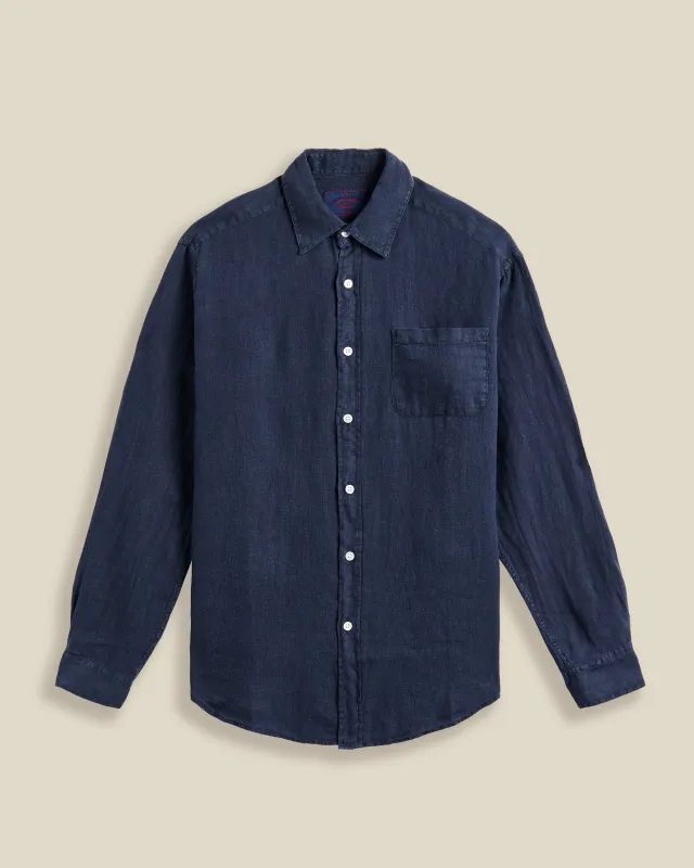 LINEN - NAVY sold by Portuguese Flannel
