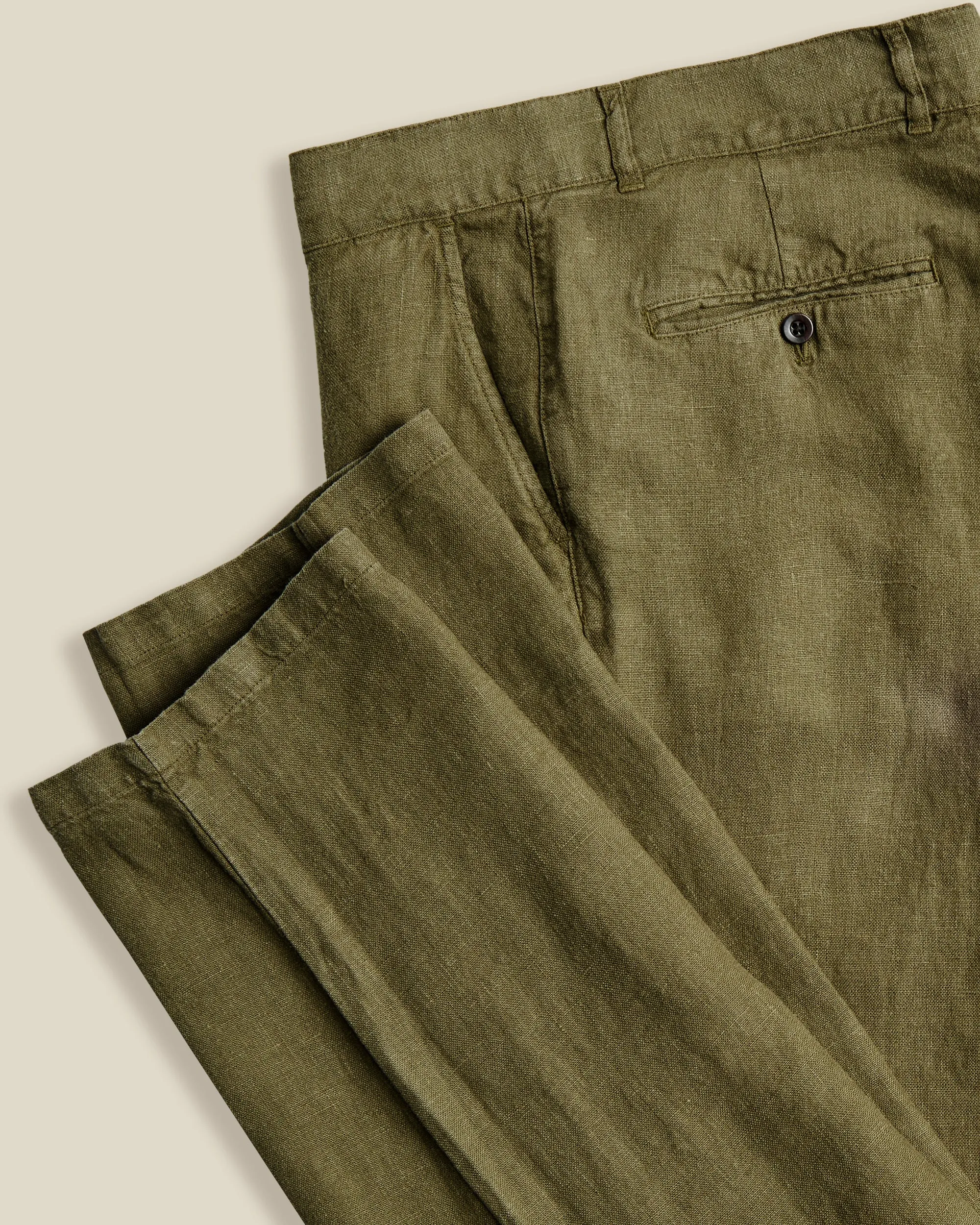 LINEN TROUSERS - OLIVE sold by Portuguese Flannel product image thumbnail 4
