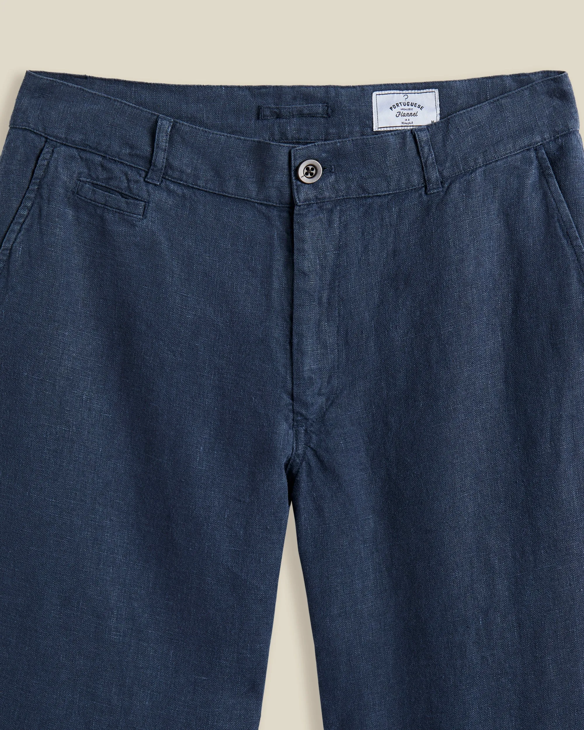 LINEN TROUSERS - NAVY sold by Portuguese Flannel product image thumbnail 2