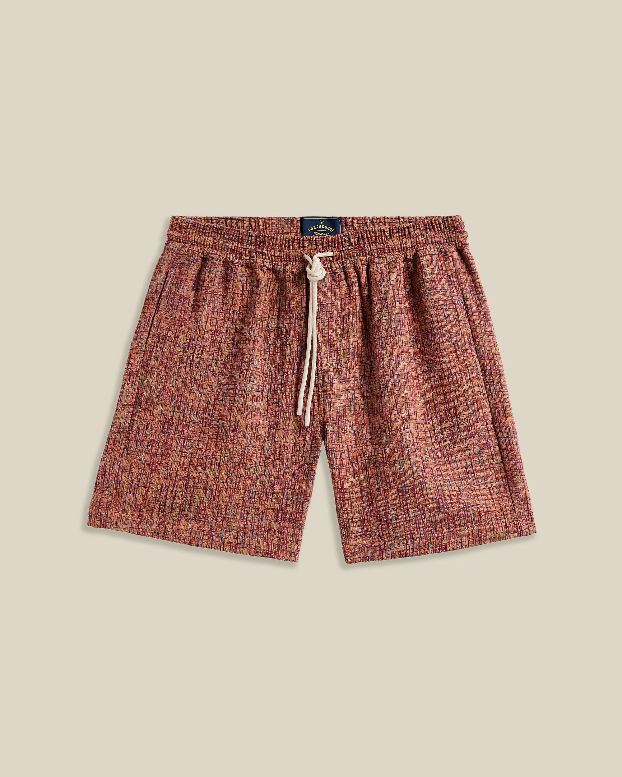 SUMMER BOUCLE SHORTS - GRAPE PRINT sold by Portuguese Flannel