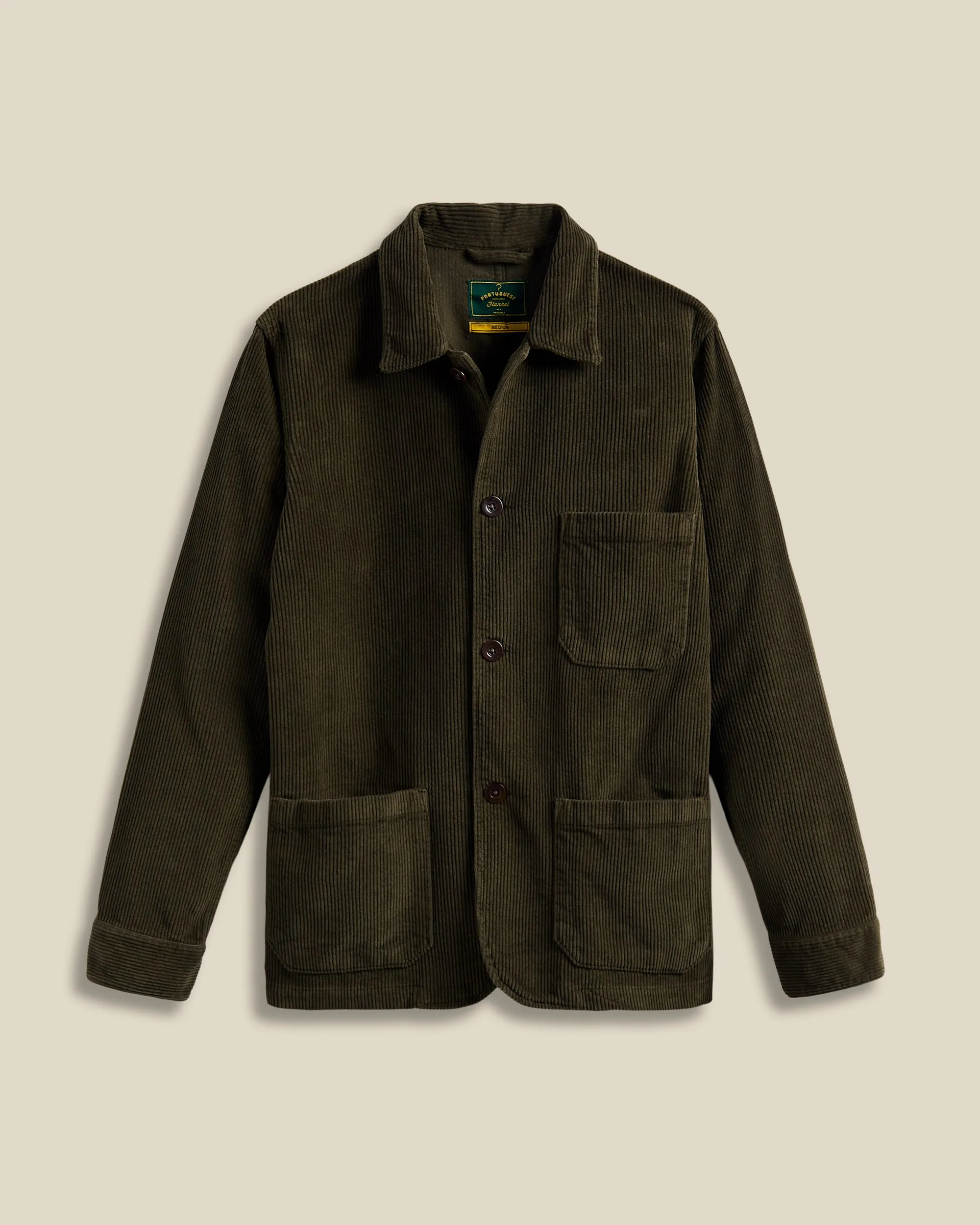 Labura Corduroy - Olive sold by Portuguese Flannel