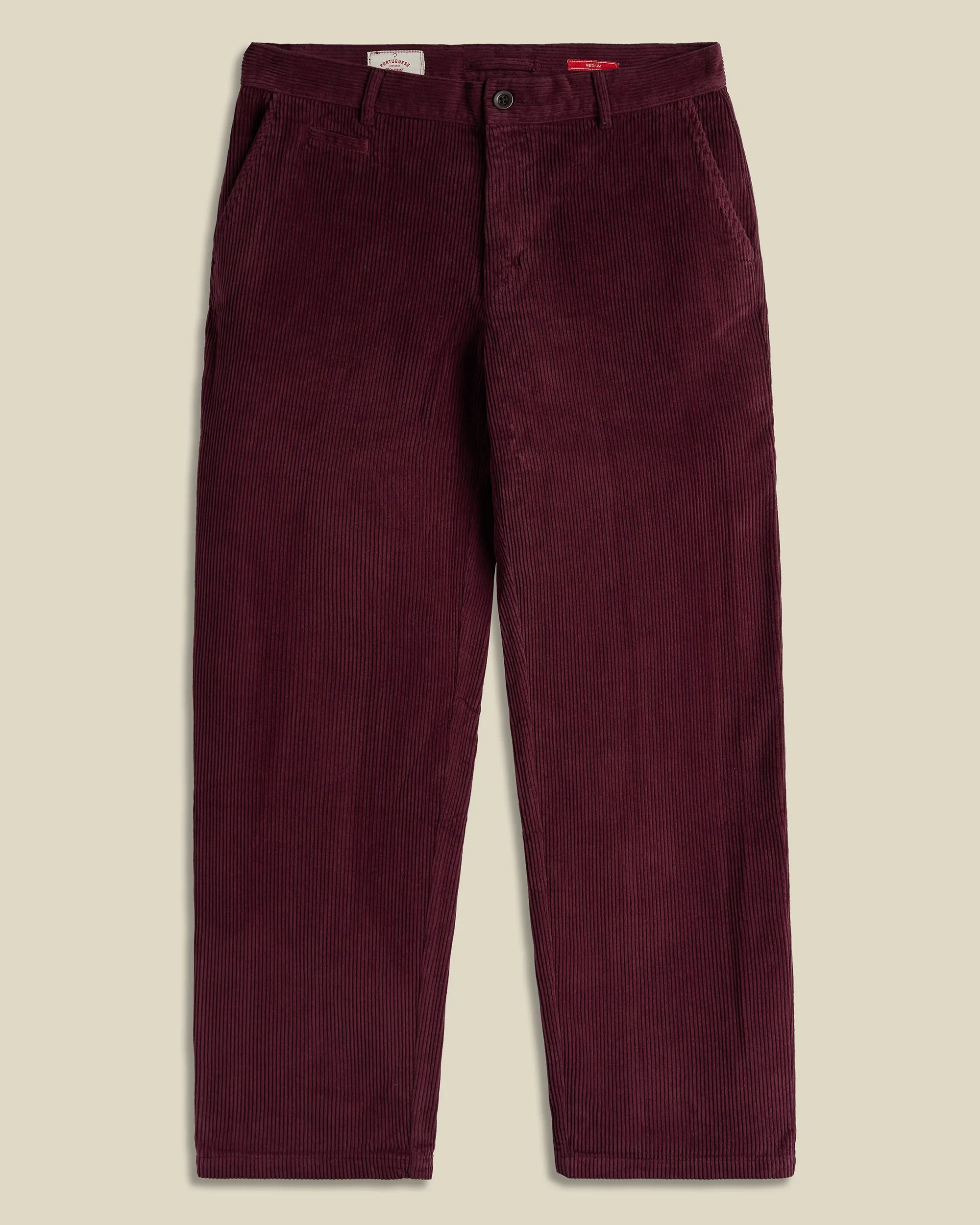 Corduroy Trousers - Bordeaux sold by Portuguese Flannel