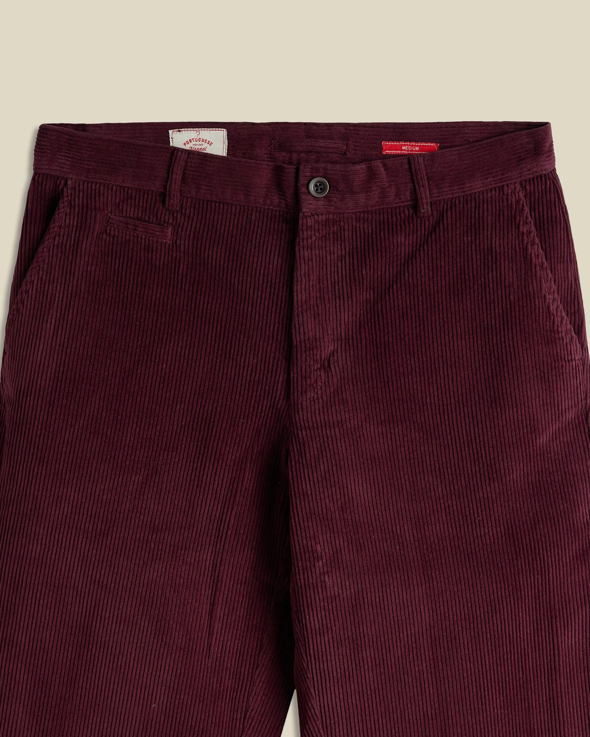 Corduroy Trousers - Bordeaux sold by Portuguese Flannel product image thumbnail 2