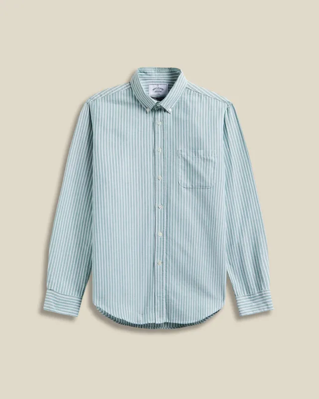 Belavista Stripe - Green sold by Portuguese Flannel