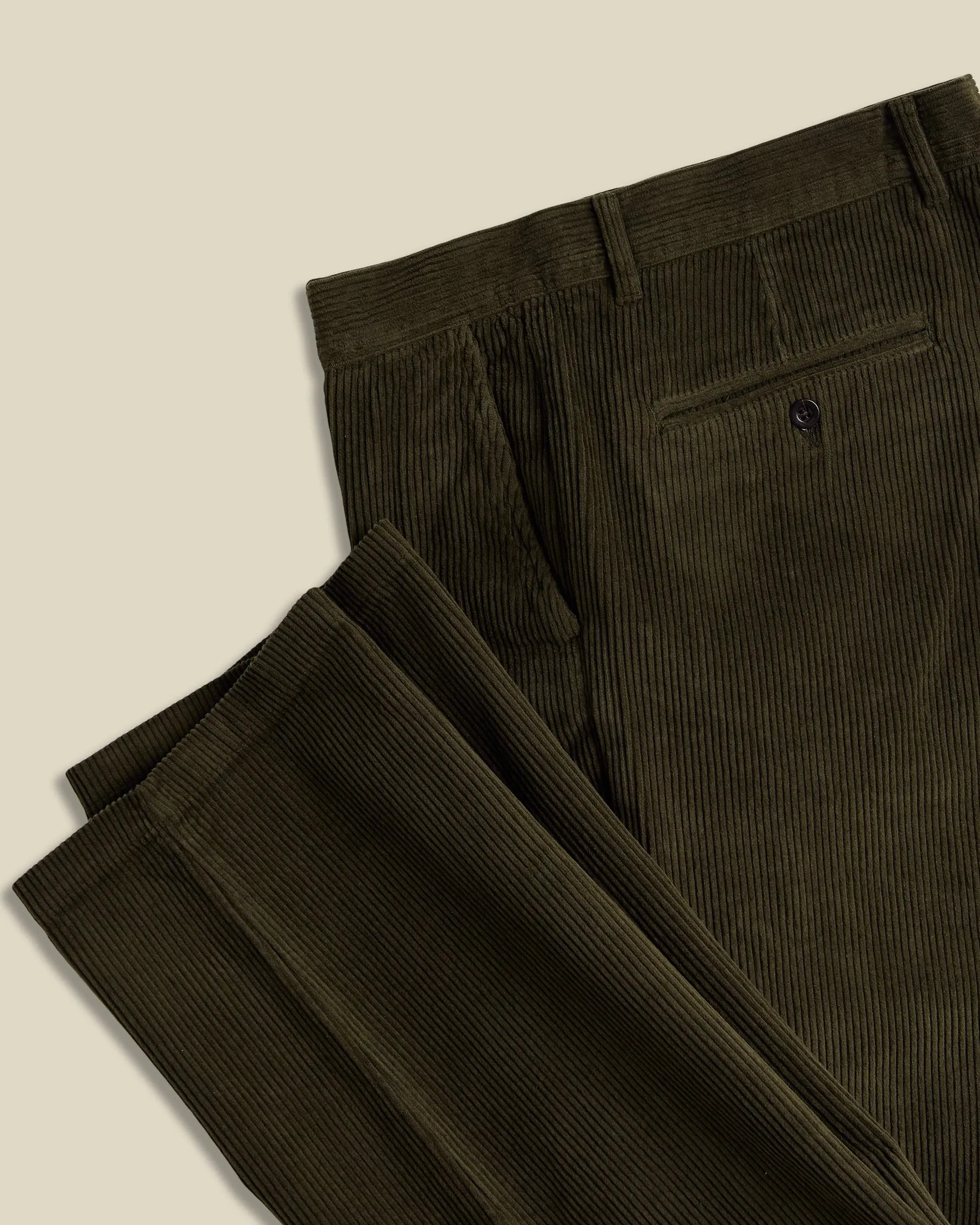 Corduroy Trousers - Olive sold by Portuguese Flannel product image thumbnail 4