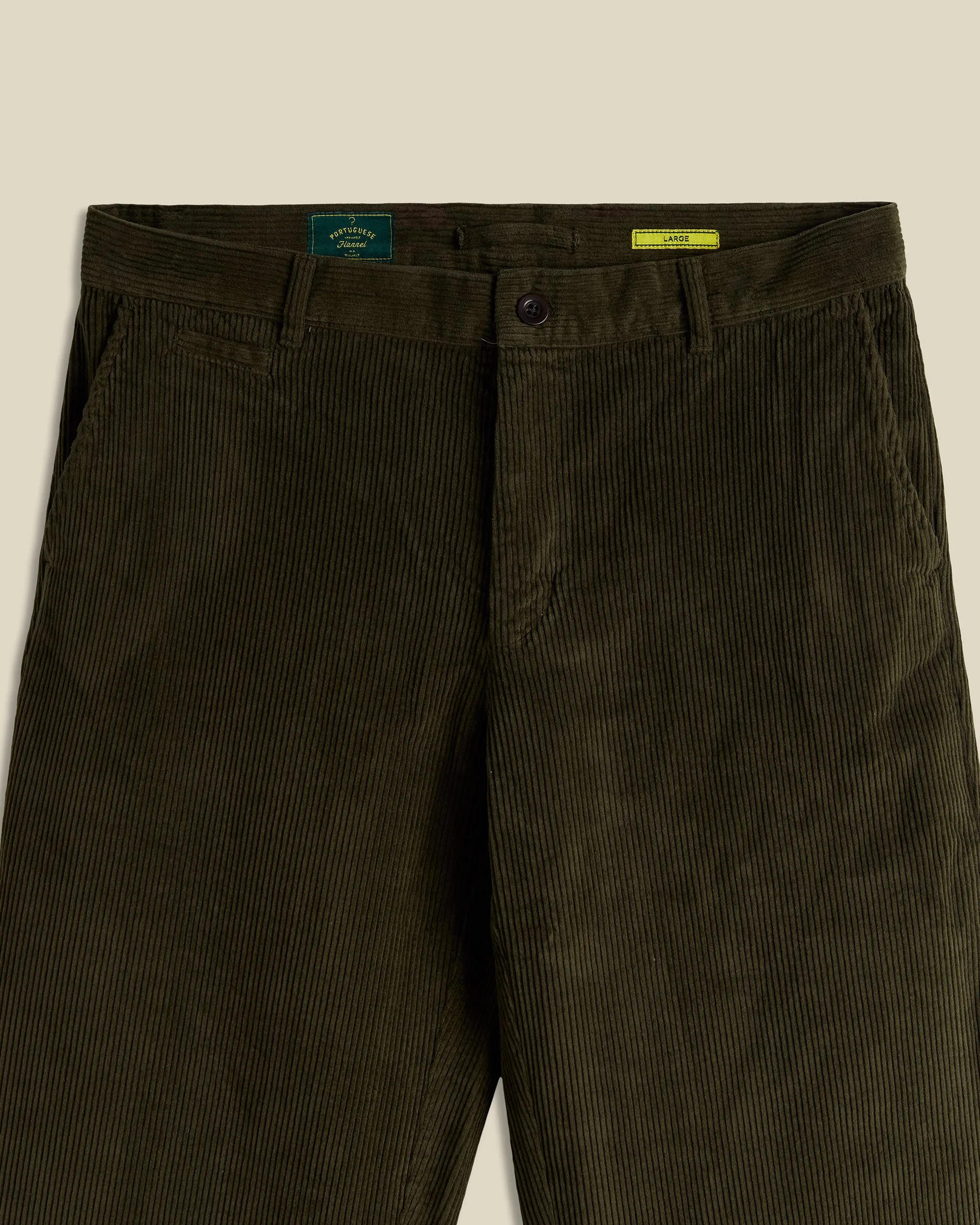 Corduroy Trousers - Olive sold by Portuguese Flannel product image thumbnail 2