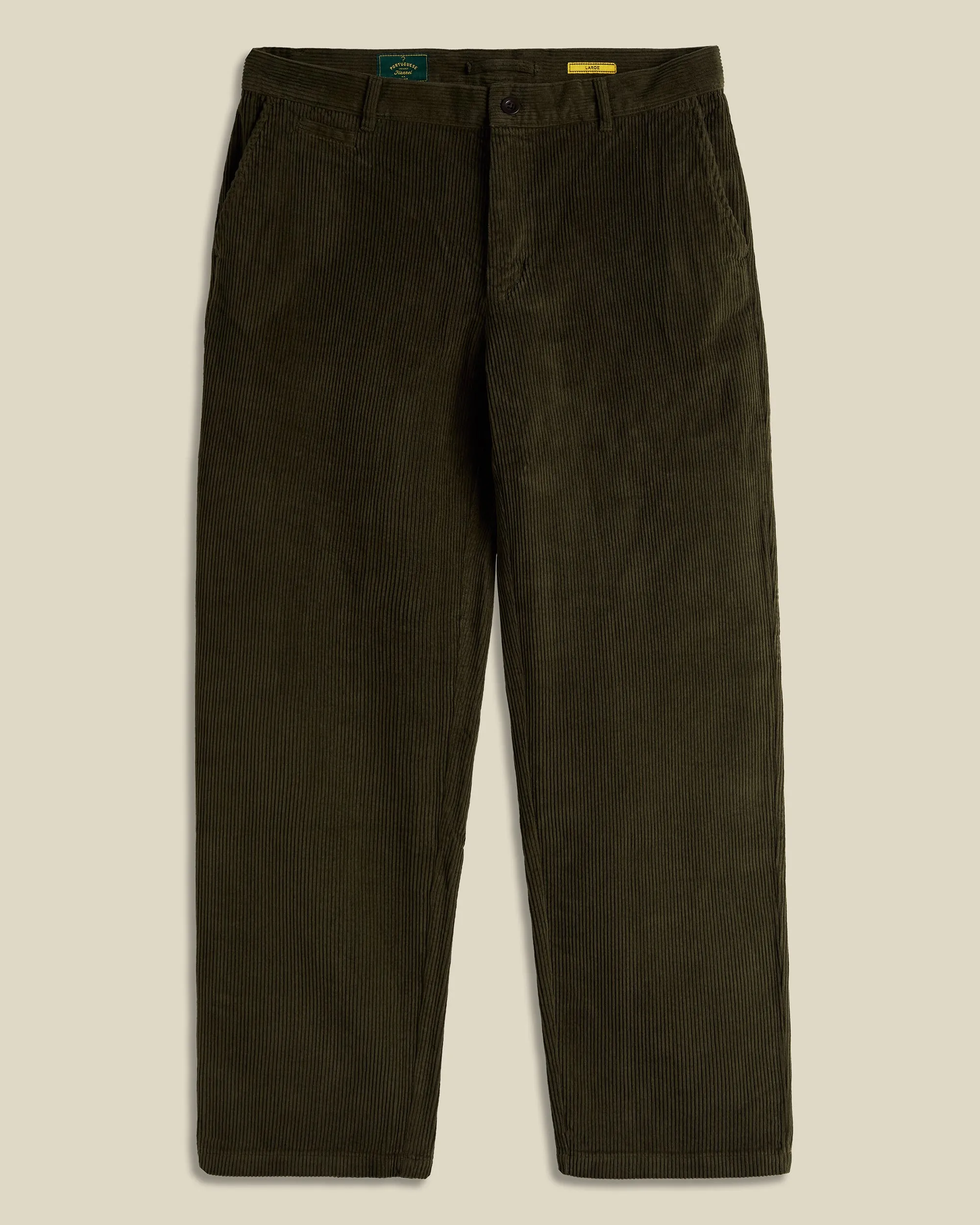 Corduroy Trousers - Olive sold by Portuguese Flannel