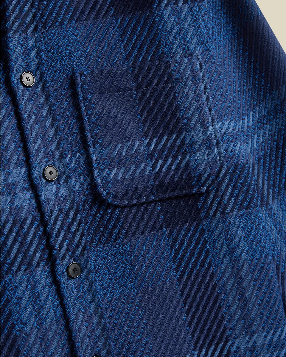 Upper Overshirt - Blue sold by Portuguese Flannel product image thumbnail 3