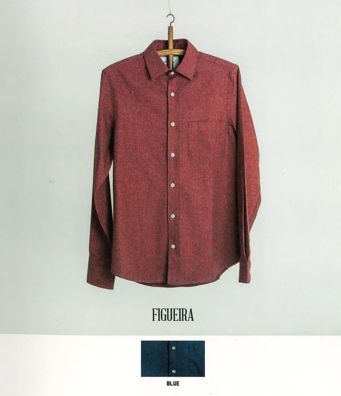 Figueira - Gingham in Blue/Grey made by Portuguese Flannel