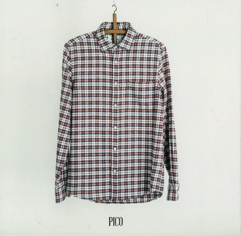 Pico - Ecru/Blue/Red made by Portuguese Flannel