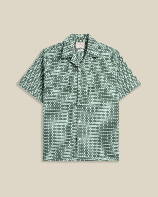 PORTUGUESE TILE - GREEN made by Portuguese Flannel