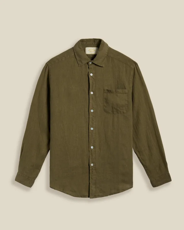 LINEN - OLIVE sold by Portuguese Flannel