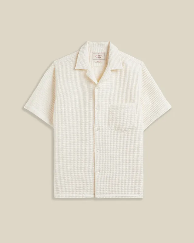 HONEY COMB - WHITE made by Portuguese Flannel