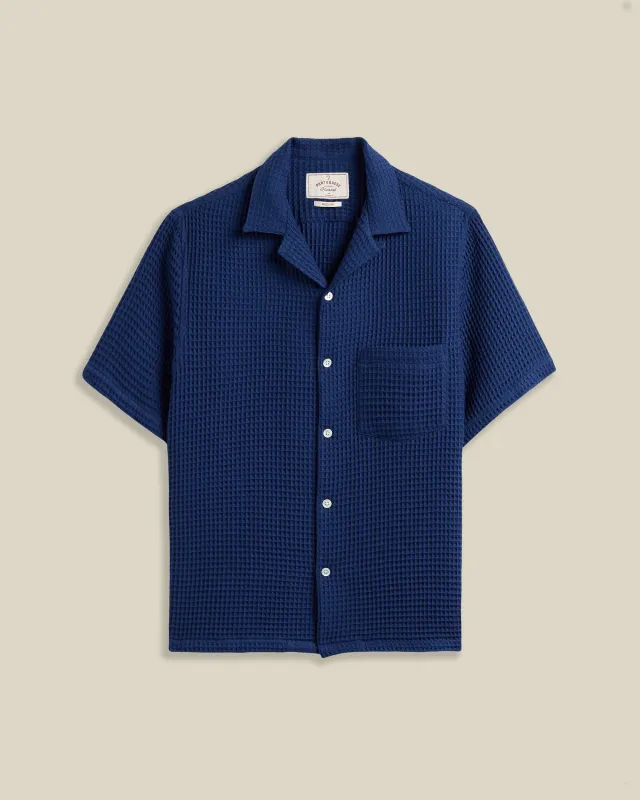 HONEY COMB - BLUE made by Portuguese Flannel