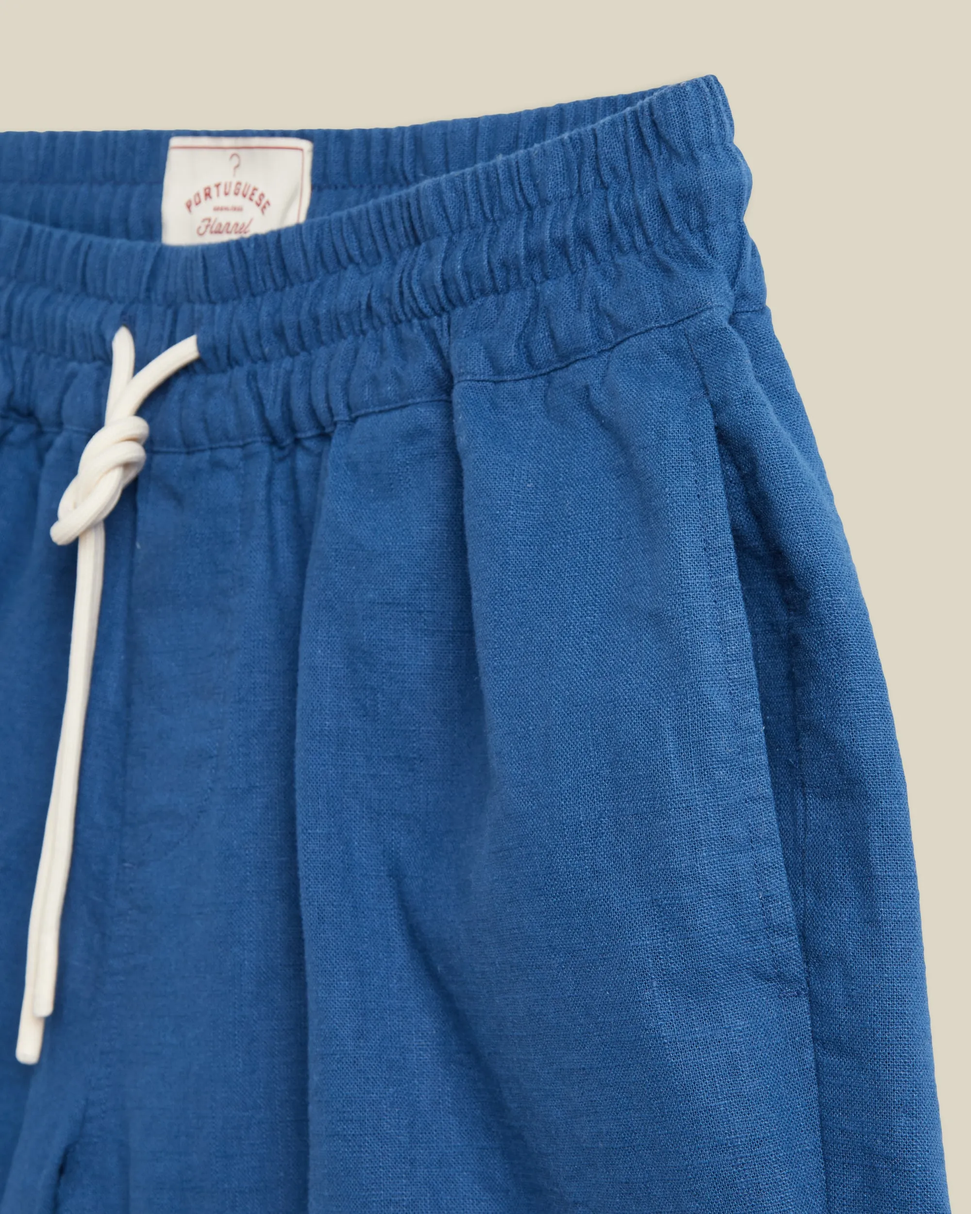 EMBROIDERY NATURE RAMIE SHORTS - BLUE sold by Portuguese Flannel product image thumbnail 3
