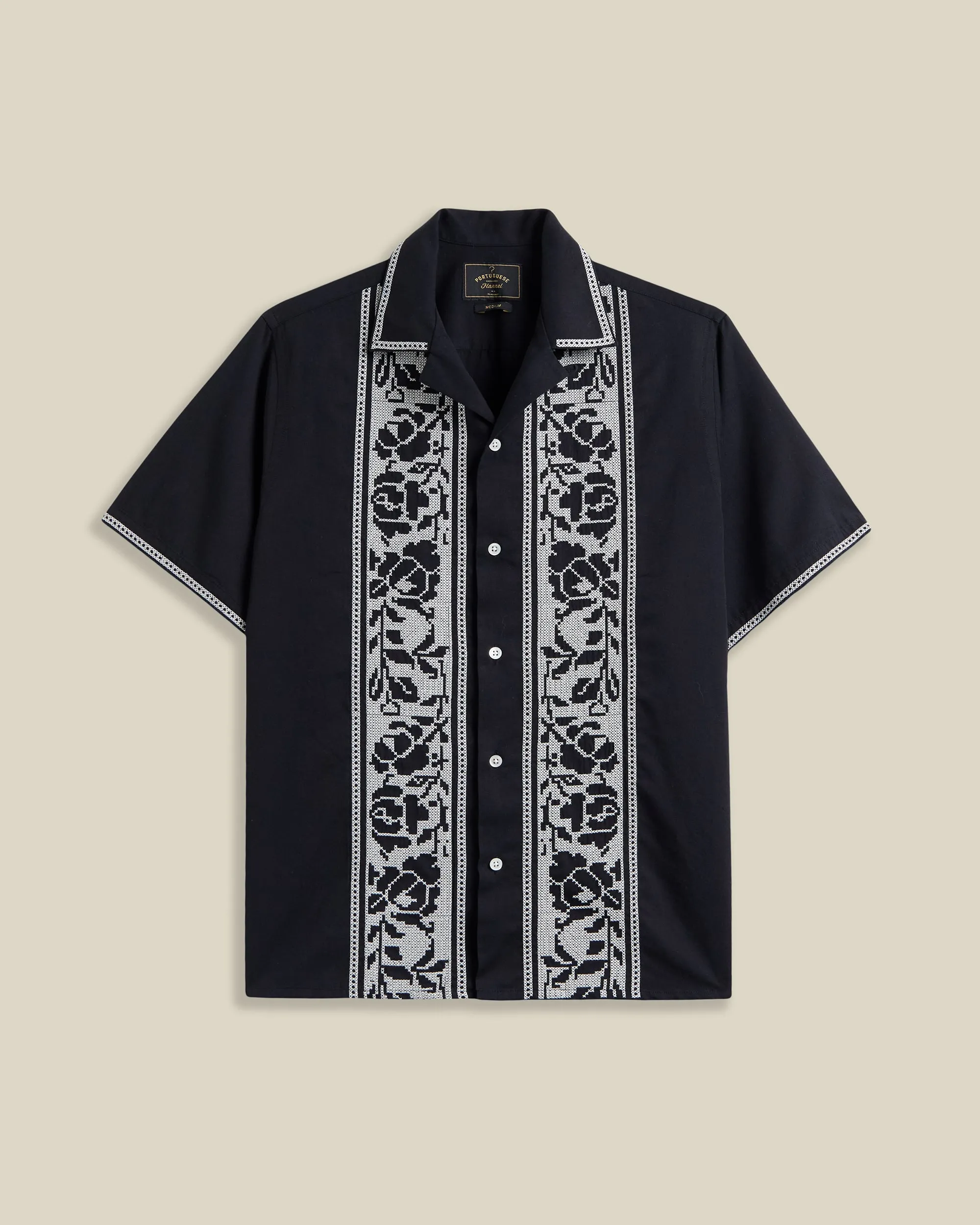 CROSS STITCH - BLACK sold by Portuguese Flannel