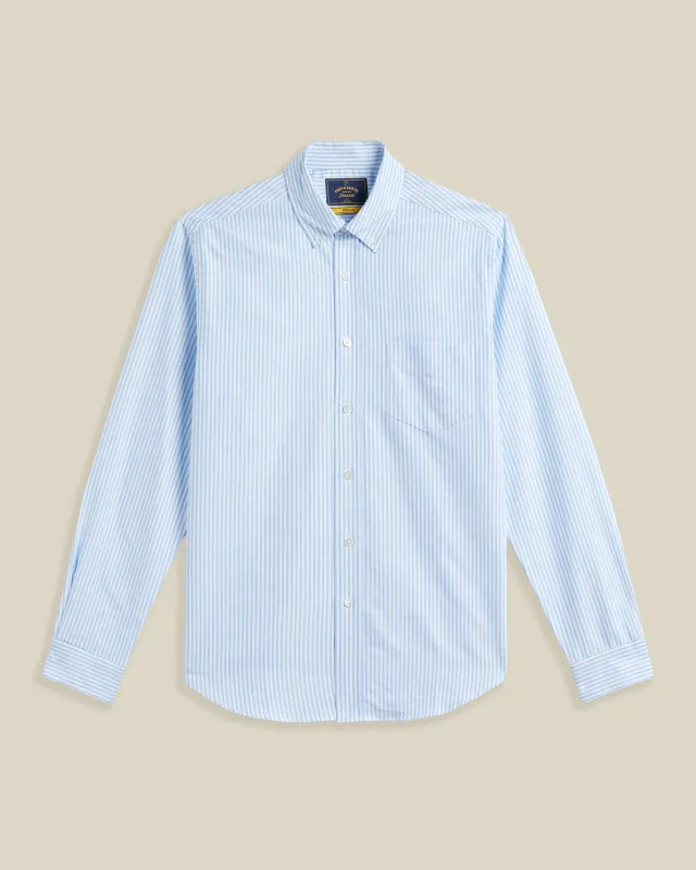 BELAVISTA STRIPE - OPEN BLUE made by Portuguese Flannel