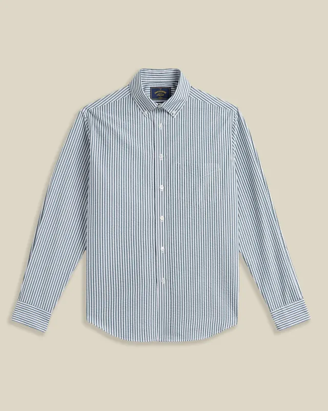 ATLANTICO STRIPE - GREEN made by Portuguese Flannel