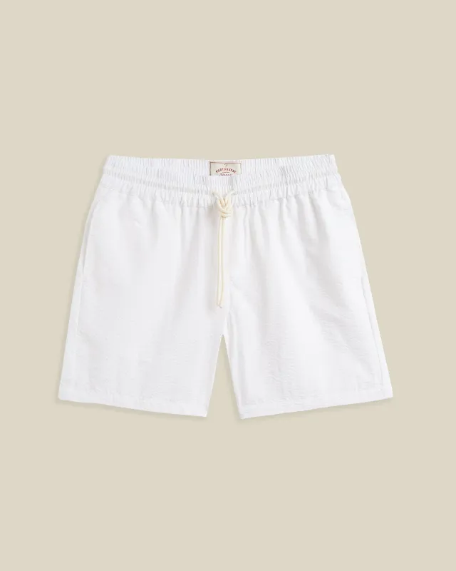 ATLANTICO SHORTS - WHITE made by Portuguese Flannel