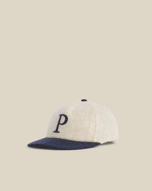 Cap Wool - Ecru/Blue made by Portuguese Flannel
