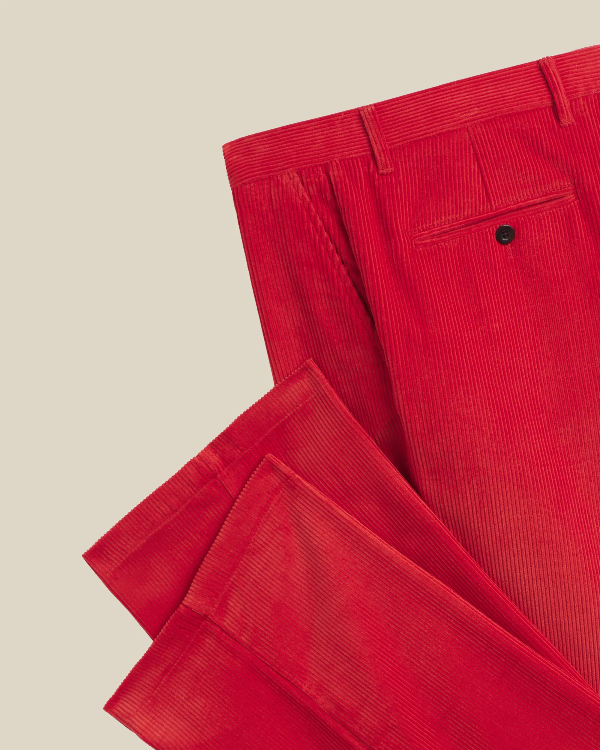 Corduroy Trousers - Race Red sold by Portuguese Flannel product image thumbnail 4