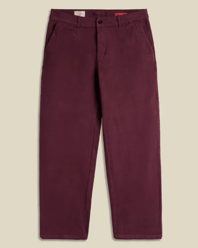 AW Labura Trousers - Bordeaux made by Portuguese Flannel