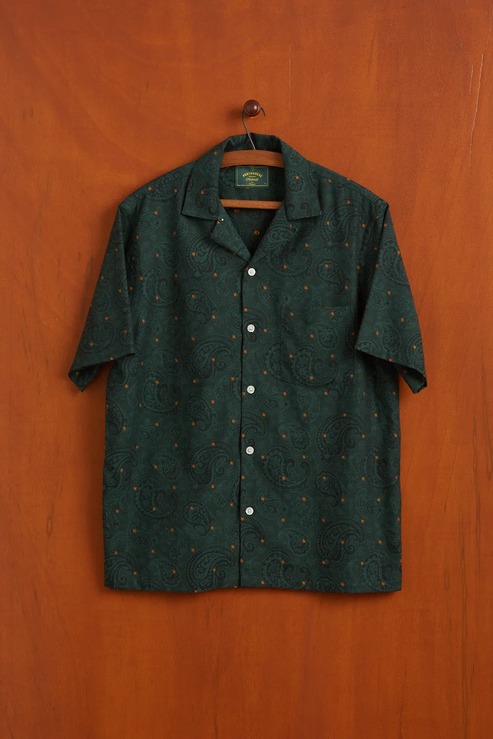 GREEN PAISLEY JACQUARD sold by Portuguese Flannel product image thumbnail 3