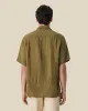 LINEN CAMP COLLAR - OLIVE sold by Portuguese Flannel