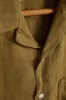 LINEN CAMP COLLAR - OLIVE sold by Portuguese Flannel
