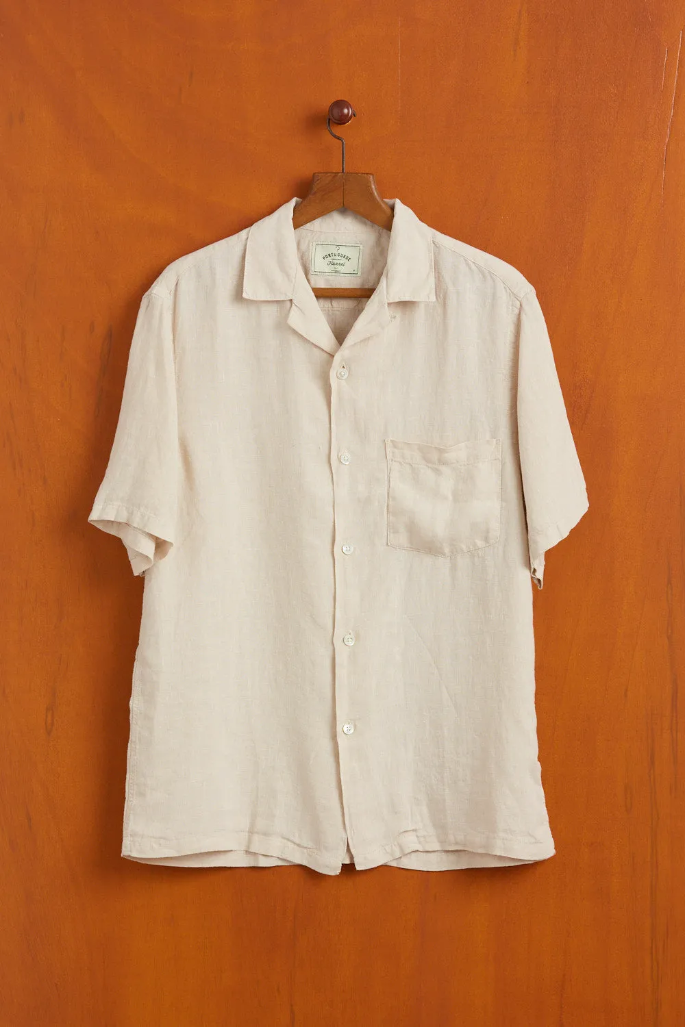 LINEN CAMP COLLAR - RAW sold by Portuguese Flannel product image thumbnail 3