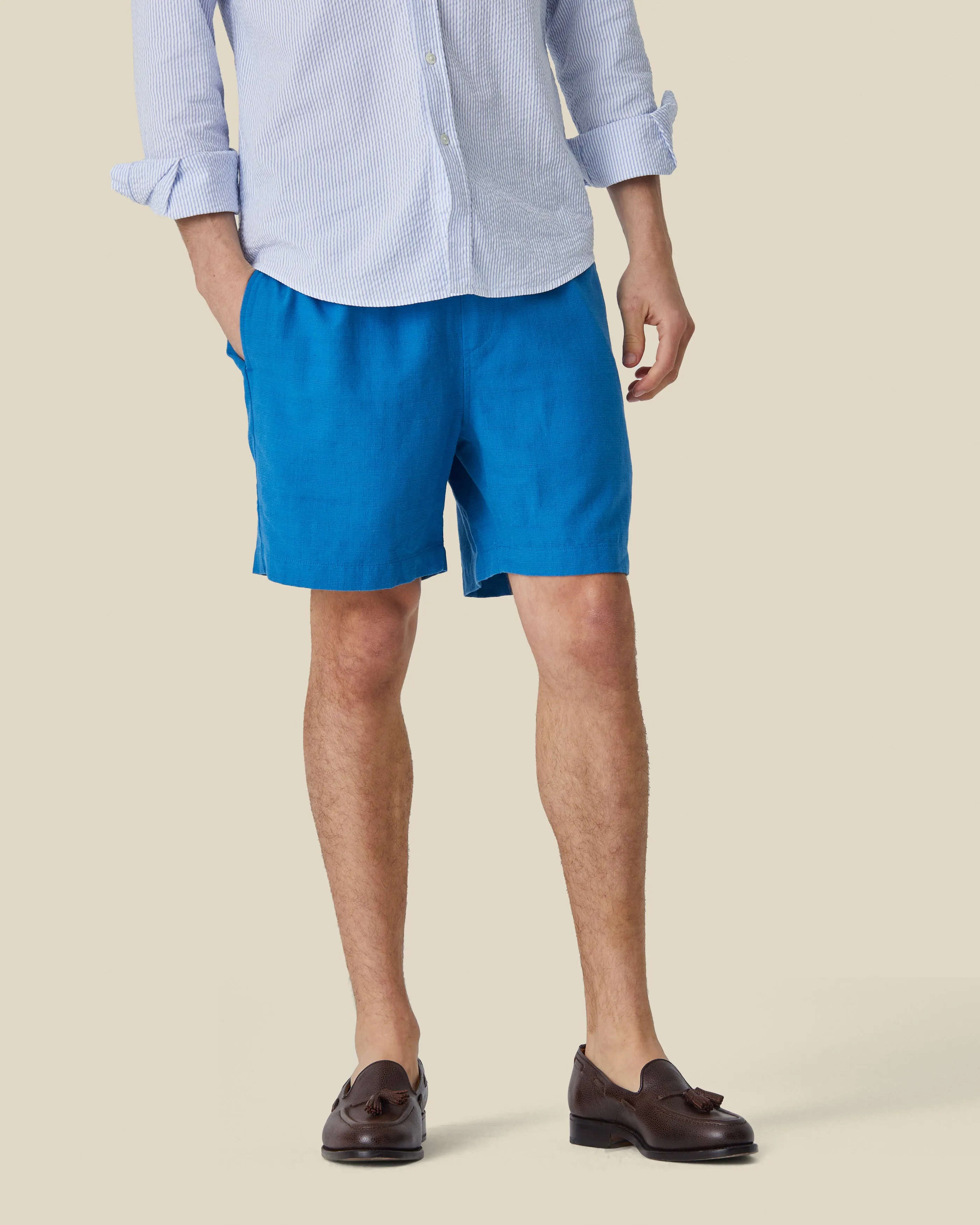 VINCE SHORTS - BLUE sold by Portuguese Flannel