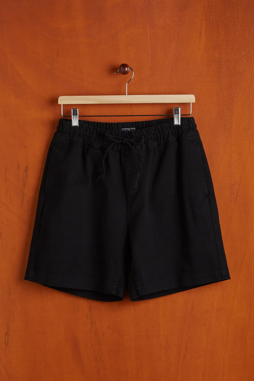 LABURA TWILL SHORTS - BLACK sold by Portuguese Flannel product image thumbnail 3
